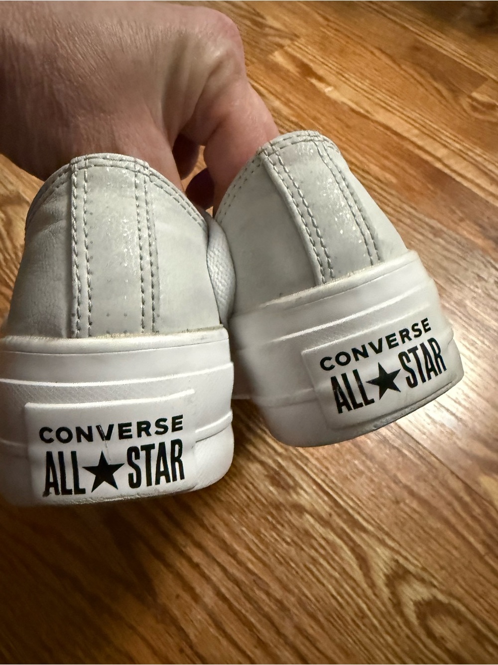 Chuck Taylor Converse All Star Lift Platform Shoes 569104C Photon Dust White 5.5 - Picture 6 of 11